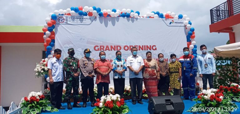 Kapolres Biak Apresiasi Grand Opening SPBU Dodo Reguler PT. Fajar Papua di Biak