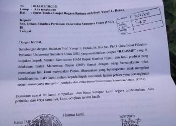 Surat dari Mahasiswa IMP Sumut